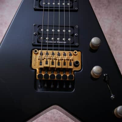 JACKSON USA Signature Dave Mustaine King V Custom 33 of 150# "Black Metal Flake + Ebony" (1996) image 6