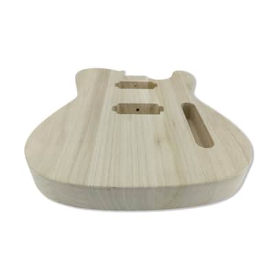 Telecaster Style Electric Guitar Body, Paulownia Wood image 5