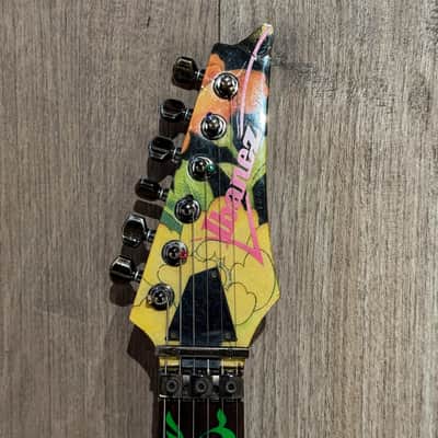 Ibanez JEM77-FP Steve Vai Signature 1991 Black Floral Pattern image 10