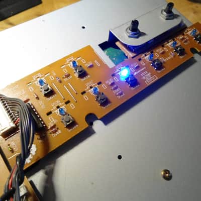 Custom Akai MPC 2000XL Upper Right Pad Bank PCB Board w/Blue LEDs Fully Serviced image 3
