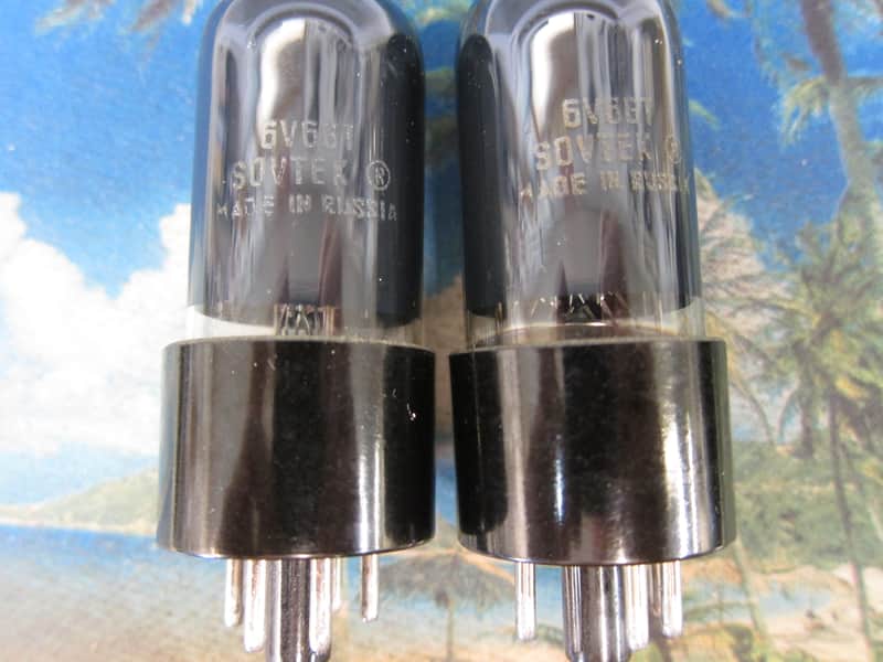 PR SOVTEK 6V6GT Power Tubes,Strong, Early Versions, Ex Performance 6V6GT 2000s image 1