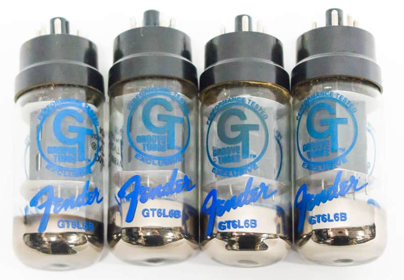 Set of 4 GrooveTubes GT 6L6 B Fender Power Tubes for Instrument