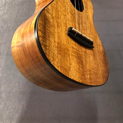 Kala 1KOA-T Prototype All Solid Koa Satin Tenor Ukulele w/ Tweed Hard Case and D'addario Humidifier image 6