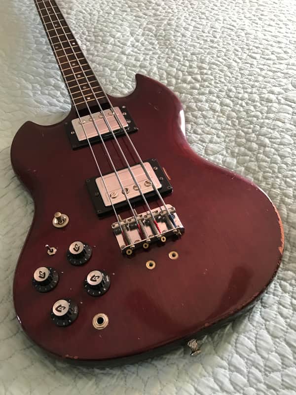 1972 Guild JS II Bass guitar Left Handed image 1