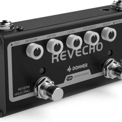 Donner Reverb Delay Pedal 2 in 1 Effects for Electric Guitar, Pedalboards image 6