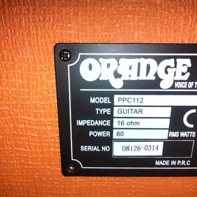 Orange PPC112 60-Watt 1x12" Guitar Cabinet 2010s - Orange image 3