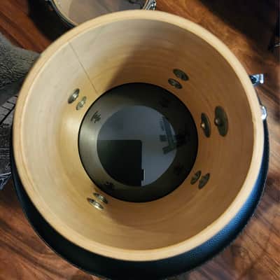 Ludwig 6 8 10 Concert Toms - Black Excellent Condition image 19