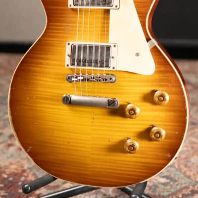 Gibson Custom Shop 1959 Les Paul Standard Reissue Murphy Lab Heavy Aged Electric Guitar - Golden Poppy Burst with Hardshell Case image 4
