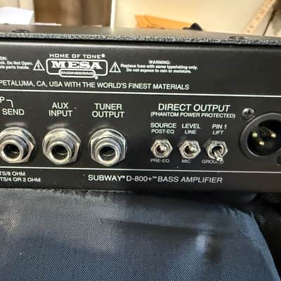 Mesa Boogie Subway D-800 800-Watt Bass Amp Head 2015 - Present - Black image 10