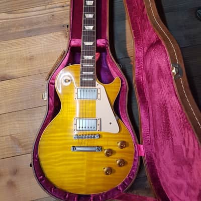 2011 Gibson Les Paul Historic 1959 LP Mahogany Rosewood Burst Bucker image 2