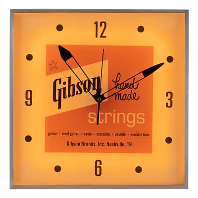 60's Style Gibson Guitars Light Up Clock Killer Cool Man Cave/Garage Accessory image 3