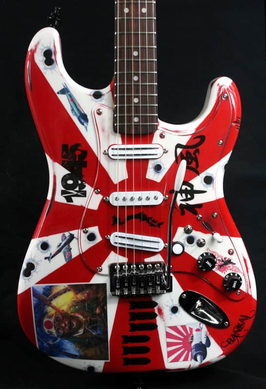 Custom Painted and Upgraded (Aged and Worn) Fender Squier CXS Strat With Matching Headstock and Pickguard image 1