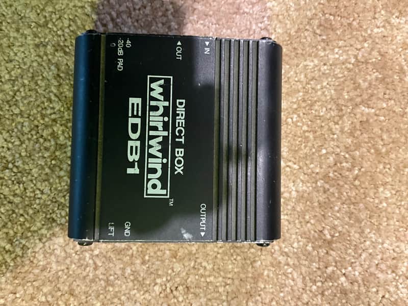 Whirlwind EDB1 Passive Direct Box 2010s - Black image 1