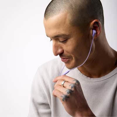 Skullcandy Set USB-C Wired In-Ear Earbud - Purple Preppy Summer image 5