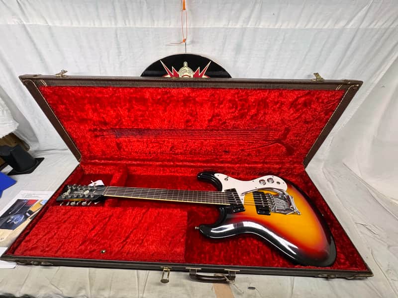 Mosrite The Ventures 12-string Guitar with Case 1966 - Sunburst image 1