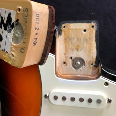 Rare Fender 40th Anniversary American Standard Stratocaster USA 1994 Brown Sunburst Rosewood fretboard image 24