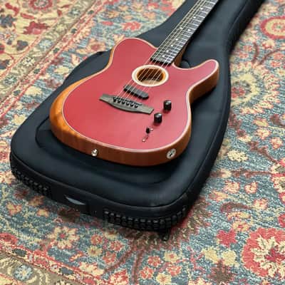 2023 Fender American Acoustasonic Telecaster - Crimson Red image 14