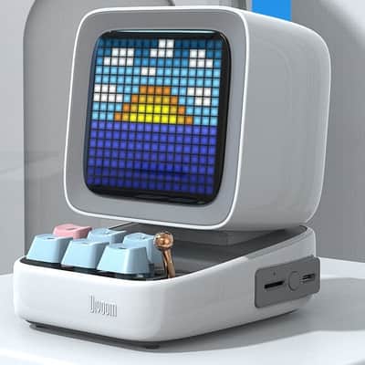 Smart Retro Portable Speaker Pixel-Art / Alarm Clock + Apps image 2
