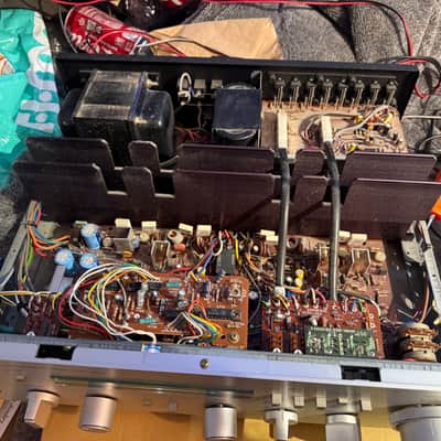Vintage Onkyo A-7070 Stereo Integrated Amplifier Silver Japan 2Ch great working image 10
