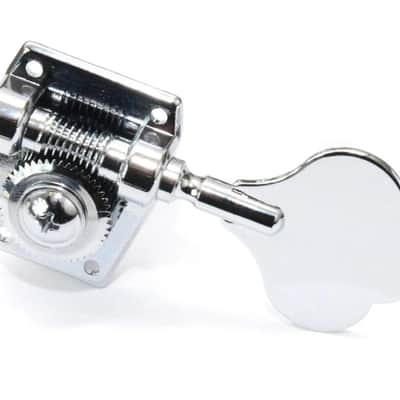 Graph Tech Ratio 5-String 4x1 Clover-Leaf Tuners for Fender Bass, CHROME image 2