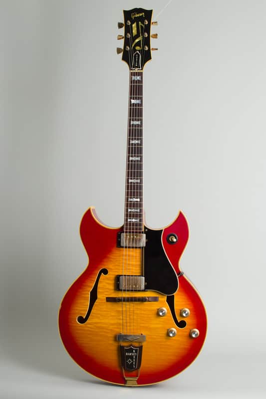 Gibson  Barney Kessel Custom Arch Top Hollow Body Electric Guitar (1966), ser. #530802, original black hard shell case. image 1