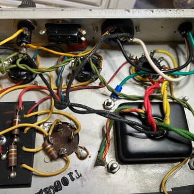 1968 Fender Princeton Reverb "Silverface Drip Edge" -  Blackline - AA764 Circuit image 23