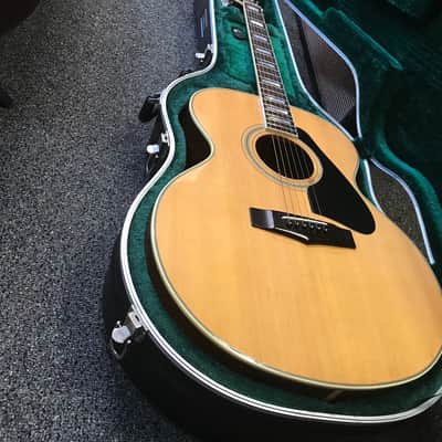 Yamaha CJ-838S vintage jumbo acoustic guitar made in Taiwan 1979-1981 in excellent condition with road runner hard case image 4