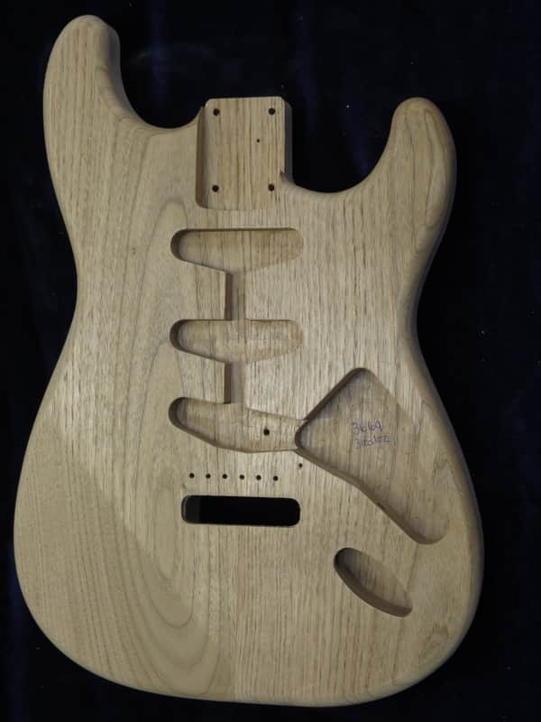 Aged Butternut Strat Style body - 3lbs 1oz #3669  *IMPORT CHARGES INCLUDED image 1