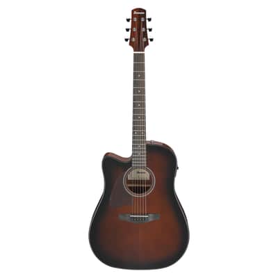 Used Ibanez AAD51LCE Left Handed A/E Guitar - Dark Violin Sunburst High Gloss image 2