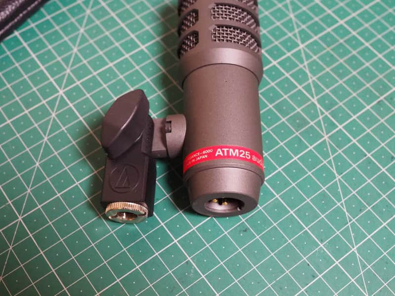 Audio-Technica ATM25 Hypercardioid Dynamic Instrument Microphone 2000s - Dark Gray image 1