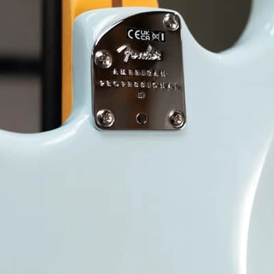 Fender American Professional II Stratocaster Thinline - Transparent Daphne Blue with Hardshell Case - Used image 10