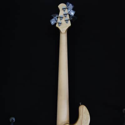 Lakland USA 55-94 Custom Deluxe 5 String Bass Quilted Redwood #7672 image 4