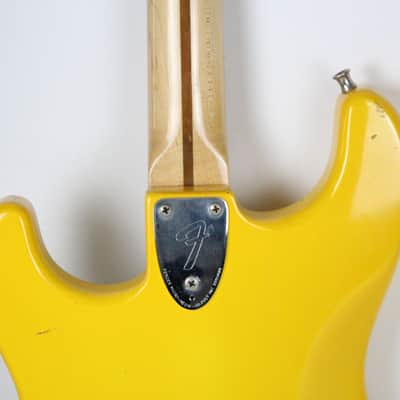 RARE 1981 Vintage Fender Stratocaster Hardtail ~Monaco Yellow~ Maple Neck STRAT +OHSC USA 1970s 1980s image 11