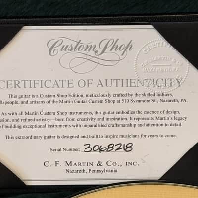 Martin Custom Shop Size 5-12 Fret Terz Guitar Engelmann Spruce with hard case image 8