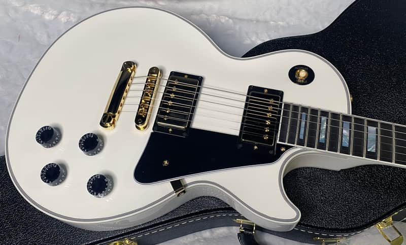 NEW! Gibson Les Paul Custom - Alpine White - Ebony Board - Authorized Dealer - 10lbs - G06473 image 1