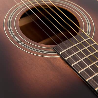 Vintage V300 Acoustic Folk Guitar ~ Antiqued image 7