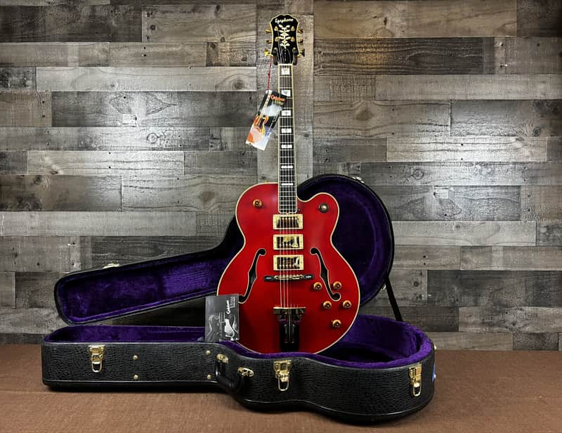 Epiphone Broadway Elitist Archtop Electric Guitar Red W/OHSC image 1
