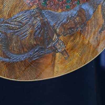 Blueberry Left Handed Acoustic Guitar New In Stock  Handmade Grand Concert image 6
