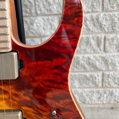 Tom Anderson Guitarworks Li'l Angel 2024 - Quilt Top Fire Wake Surf image 13