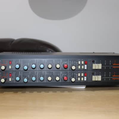 Rare & Vintage Tesla EJU 124 Mic-Preamp and EQ Channel Strips (Pair) Transformer Balanced In & Out - Professionally Racked In a 2U 19” Rack Case. image 5