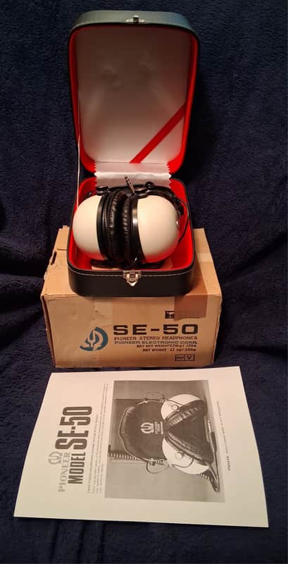 Pioneer SE-50 Headphones 1969 -MINT!
