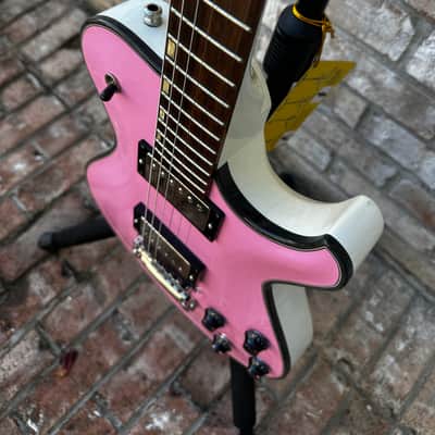 Knaggs Knaggs SSC Steve Stevens Signature Singlecut - Pink / White Gloss - Bare Knuckle 2019 - Pink image 3