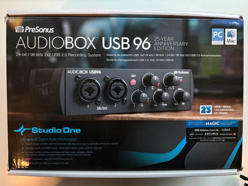 PreSonus Audiobox USB 96  Audio Interface 2020 - Present - Black image 1