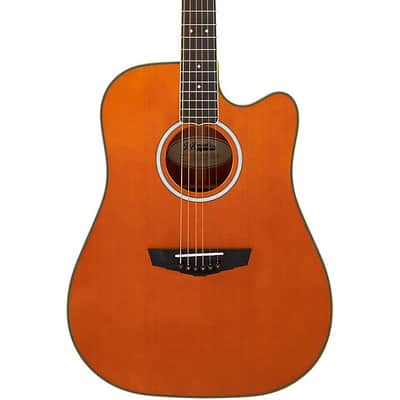 D'Angelico Excel Bowery Dreadnought Acoustic-Electric Guitar Vintage Natural image 7