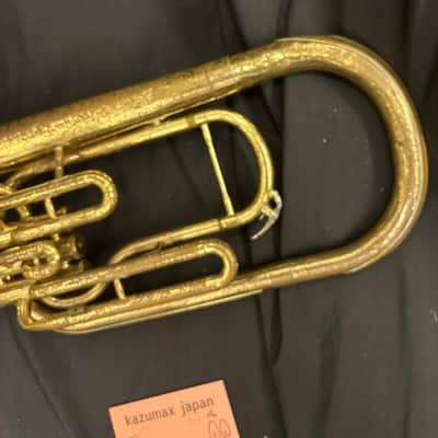 Yamaha YAH-201 Eb Alto Horn 3 Piston Vintage Brass Instrument Untested image 8