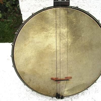 Slingerland Tenor Banjo, 1920's, 17 Fret, 10 3/4" Head, Tone Ring, Fancy Inlays image 16