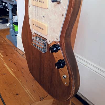 Fender Squier Mustang - Walnut Finish Mod P90s - Electric Guitar image 4