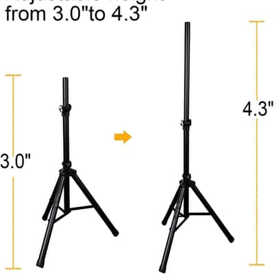 12 Portable 12-Inch 1000 Watts 2-Way Powered Dj/PA Speaker System Combo Set with Bluetooth/USB/SD Card Reader/FM Radio/Remote Control/Speaker Stands/Wired mic image 3