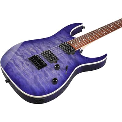 Ibanez RG421QMCBB RG Standard Guitar - Cerulean Blue Burst image 2
