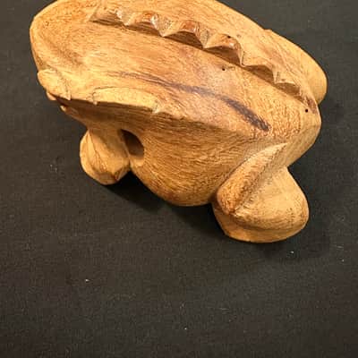 Handmade 3.5" Frog Guiro Scraper Rasper, Rhythm Fusion, with Beater-MINT image 4